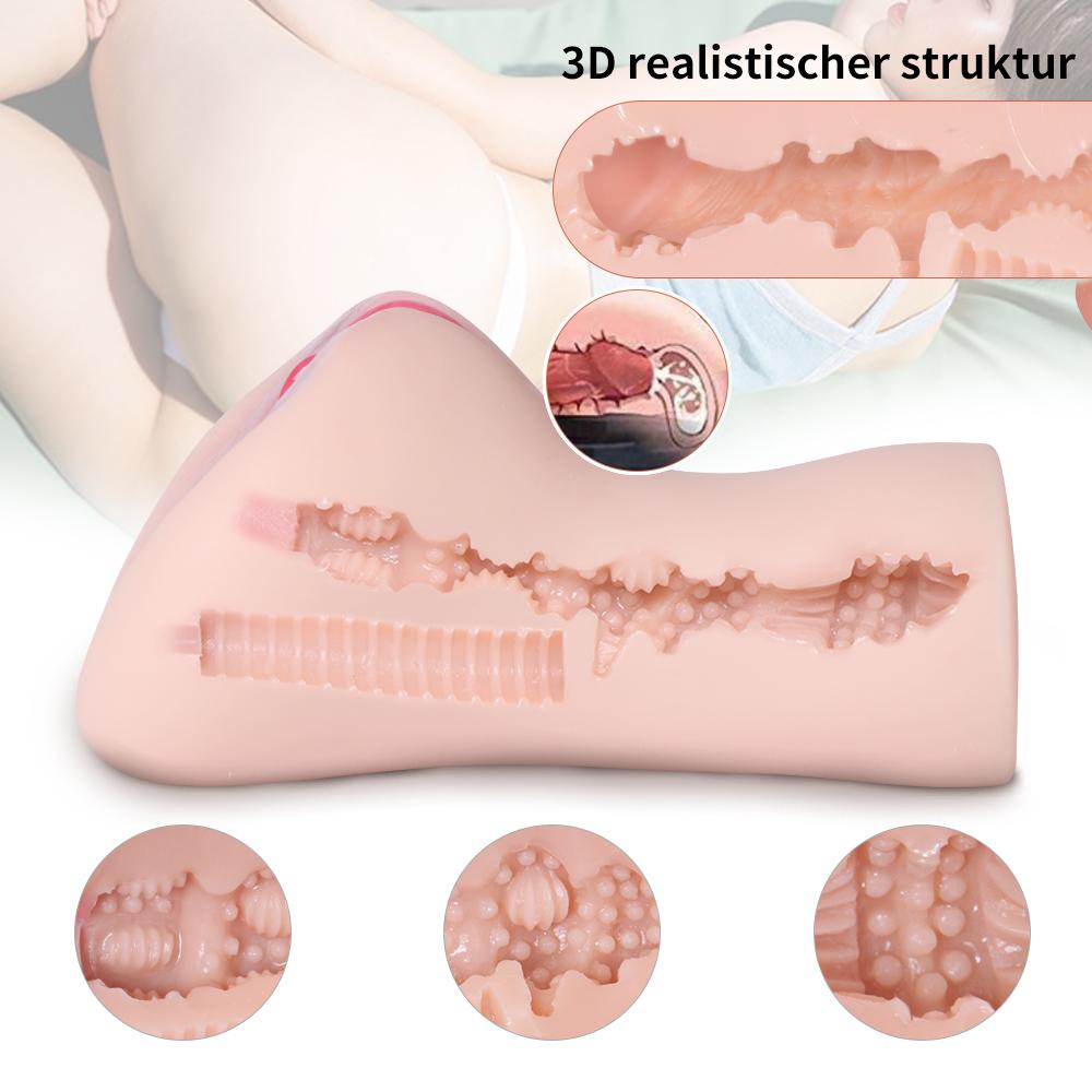 6.23'' 3D Texture Realistic Clitoris Pocket Pussy Stroker Bestgspot