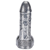 6.8-Inch Alloy Silver Pussy Anus Stimulation Dildo Bestgspot
