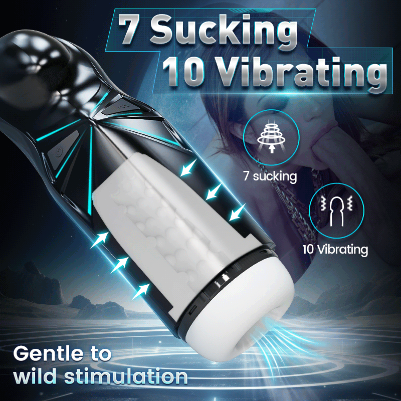 7 Sucking 10 Vibrating Deep Throat Compression and Titjob Wrapping Masturbator Bestgspot