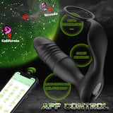 APP/Controller & 9-Telescopic / Vibration & Penis Ring Locking Prostate Massager Bestgspot