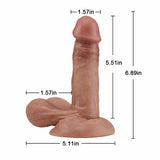 Ballslover - Realistic Dildo with Protruding Soft Balls 6.89 Inch Bestgspot