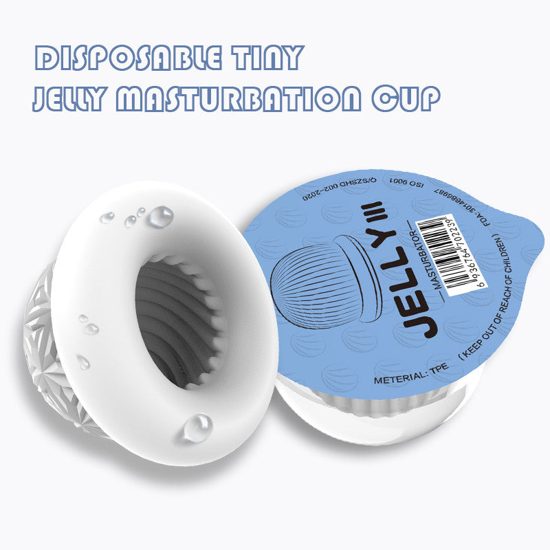 BestGSpot Manual Erotic Jelly Masturbation Cup Disposable Stretch Male Transparent Masturbator 6 PCS Bestgspot