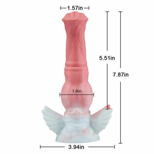 BestGSpot Pink Angel Silicone Dildo 7.78 Inch Bestgspot
