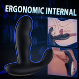 Black Panther 8-frequency Vibrating Bead-rotating Prostate Massager Bestgspot