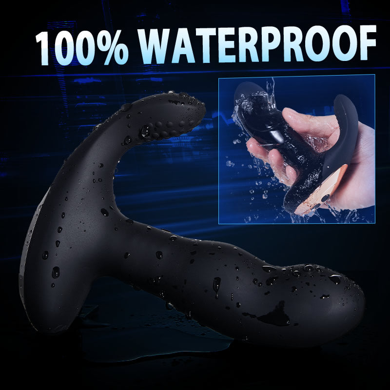 Black Panther 8-frequency Vibrating Bead-rotating Prostate Massager Bestgspot