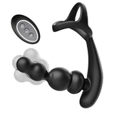 Bliss-Anal Beads 360° Rotating Head Prostate Massager with Upgraded Cock Ring Bestgspot