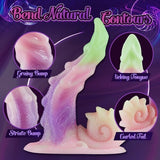 Coke 7.48 Inch Bendy Snail Silicone Rainbow Dildo with Suction Cup Bestgspot