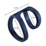 Dual Rings Indigo Blue Penis Ring Male Enhancement Bestgspot