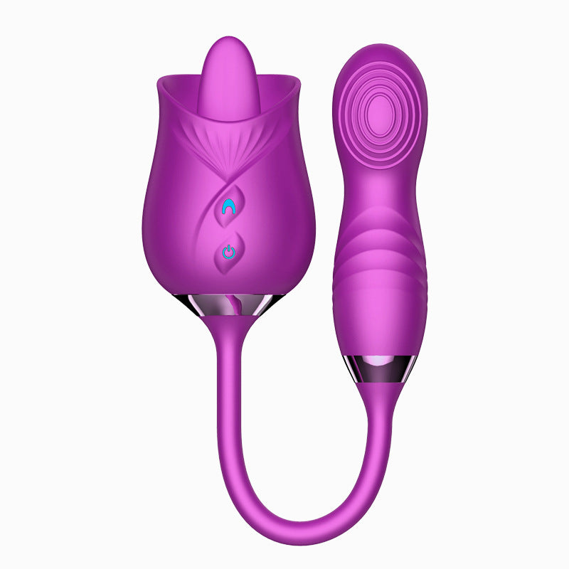 Indulge in Sensual Bliss with Our Dual-Ended Rose Vibrator Bestgspot