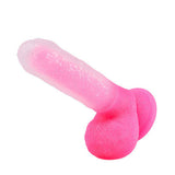 KM-Pink Soft Lifelike Silicone Manual Wearable Dildo with Strong Suction Cup 6.70 Inch Bestgspot