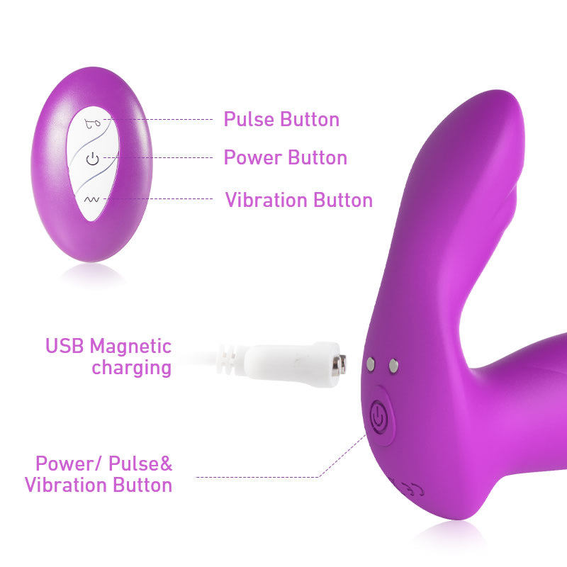 MIRAGE 10 Vibrations 10 Pulses Anal Prostate Massager Remote Control Bestgspot