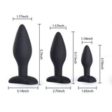 Pleasure Anal Training Silicone Classic Butt Plugs Set (3 Pieces) Bestgspot