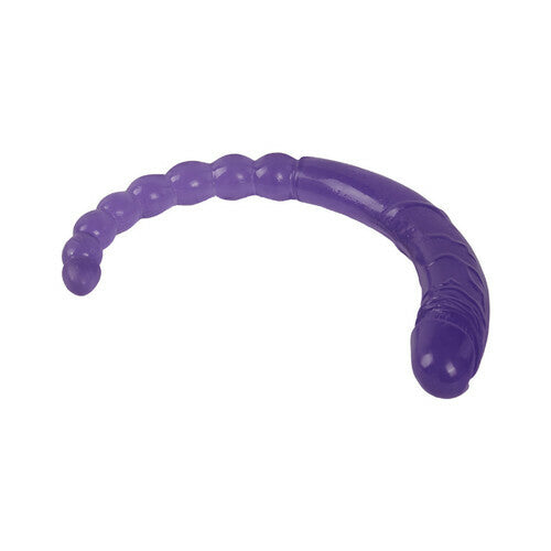Purple Double-ended Manual Anal Beads and Glans 2 in 1 Dildo 18.5 Inch Bestgspot