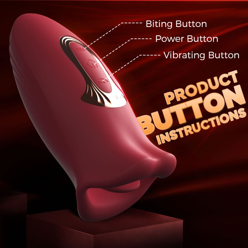 Ramsdell 10 Biting Modes & 10 Vibrating Speeds Stimulate Nipple Clitoral Women Vibrator Bestgspot