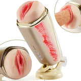 Razor Vibrating Masturbator Cup With Realistic Textured Moaning Pocket Vagina Pussy Bestgspot