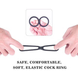 S-HANDE Silicone Erection Enhancing  Dual Penis Ring Bestgspot