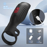 Semen Sentry - 9 Vibrating Cock Ring and Penis Sleeve 2 IN 1 Male Vibrator for Couples Bestgspot