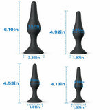 Silicone Anal Plugs Beginners Starter Set for Trainer 4 Piece Set Bestgspot